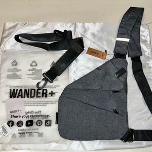 Wander + Anti-Theft Gray Travel Messenger Bag (Offers Welcome!)